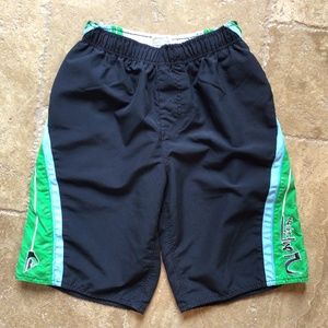 Quiksilver navy blue boys board shorts size large